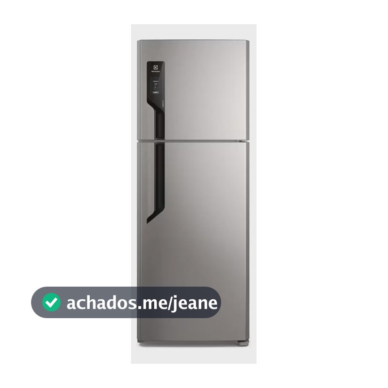 Geladeira Electrolux Frost Free com AutoSense 480L Efficient Duplex Cor Inox Look TF71S