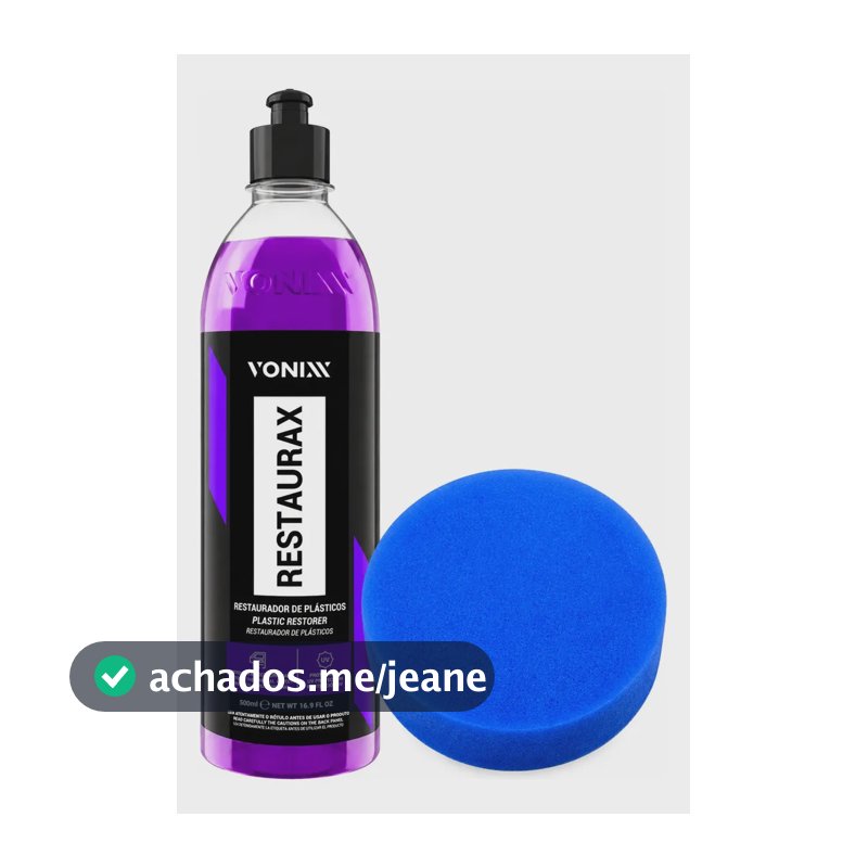 Revitalizador Plásticos Vonixx Restaurax 500ml + Aplicador