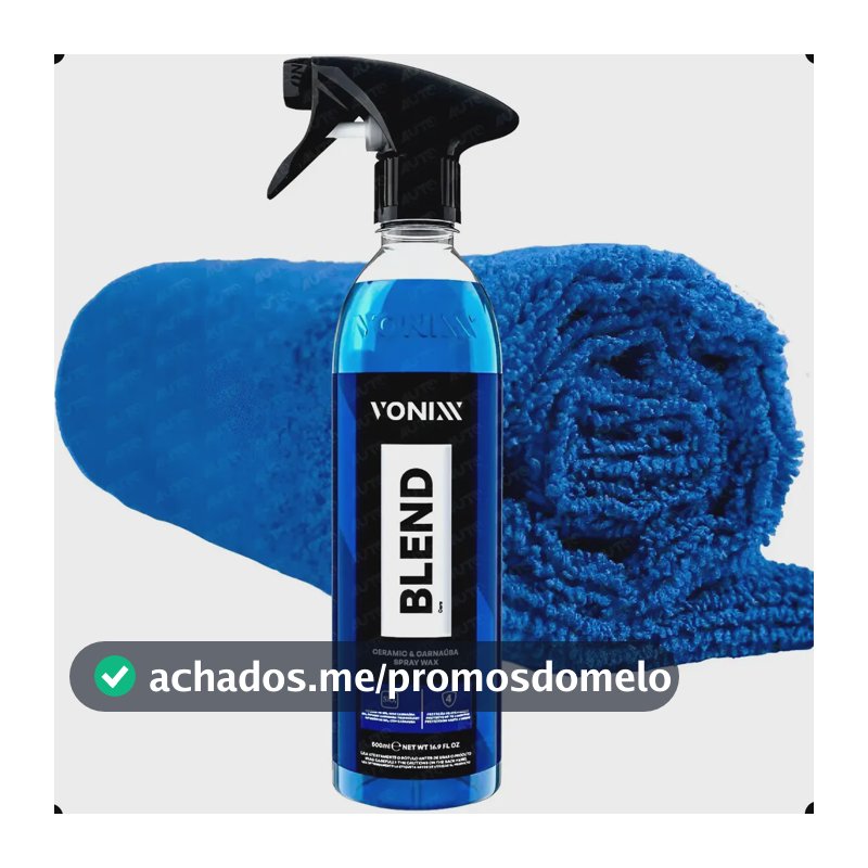 Vonixx Blend 500ml Proteção E Brilho + Flanela Microfibra