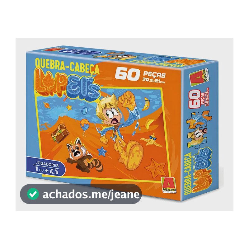 Quebra Cabeça Lopers Streamer 60 Peças - Algazarra
