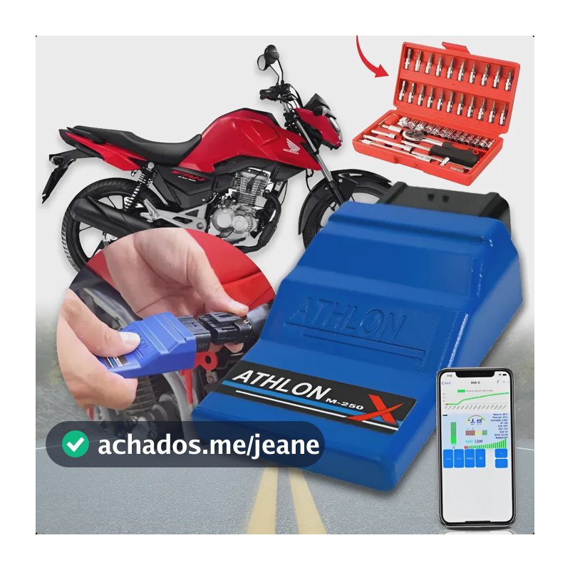 Módulo Athlon M250x Moto Honda Mapa Central Injeção + Brinde Caixa De Ferramentas