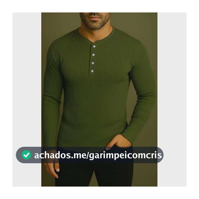 Camiseta Henley Slim Fit Ml - 5 Cores -compre 3 Frete Grátis