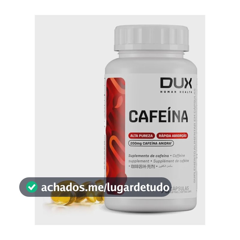 Cafeína Dux Nutrition em cápsula Sem sabor x 100g de 90 un