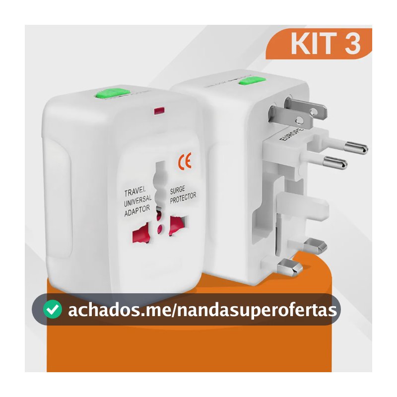 Adaptador Tomada Para Viagem Internacional