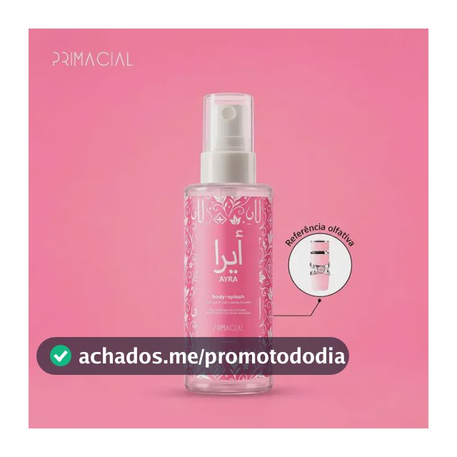 BODY SPLASH FEMININO ARABE AYRA 100ML - PRIMACIAL PERFUME FLORAL