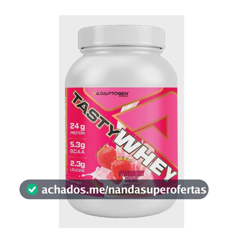 Tasty Whey 3w Gourmet 900g Morango Cream - Adaptogen Science