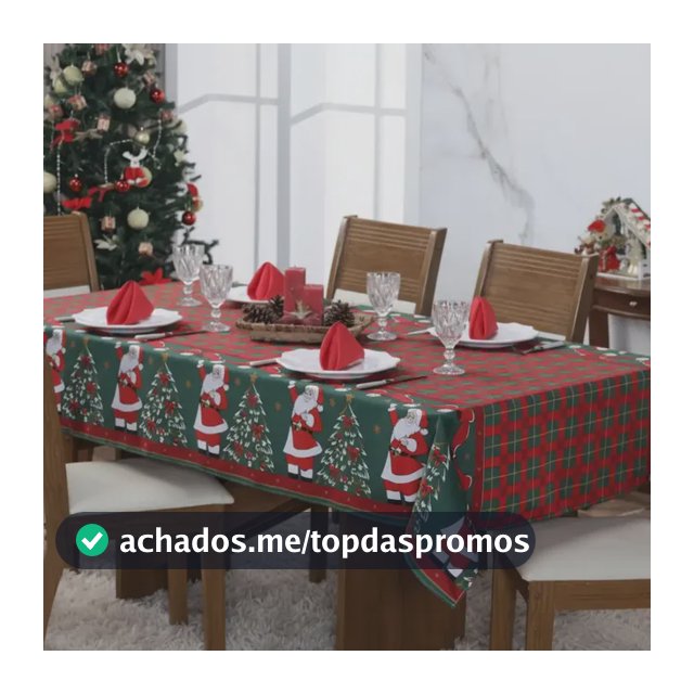 Toalha De Mesa De Natal Estampada Natalina 5,00m X 1,40m