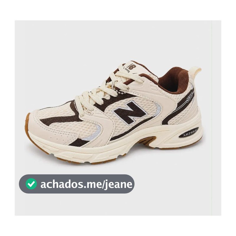 Tenis New Feminino Balance 530  Academia Blogueira Off Bege Cafe 36,0 Br