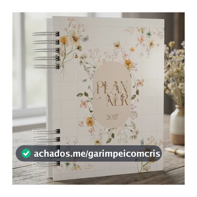 Planner Inspire 2027 Feminino Visão Semanal Box Vi Art's