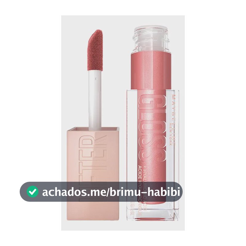Brilho Labial com Ácido Hialurônico Promove Lábios Volumosos Hidratados e Cheios de Brilho com Aplicador XL para Make Glow Maybelline NY Lip Lifter Gloss Cor Moon 5.4ml