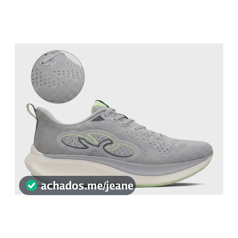 Tênis Masculino Corrida Olympikus Voa 3 Lançamento Original Cinza 40 Br