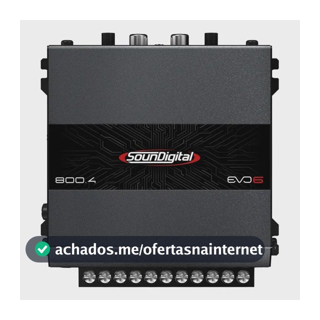 Módulo Amplificador Soundigital Sd800.4 800w 4 Canais Evo6 Preto