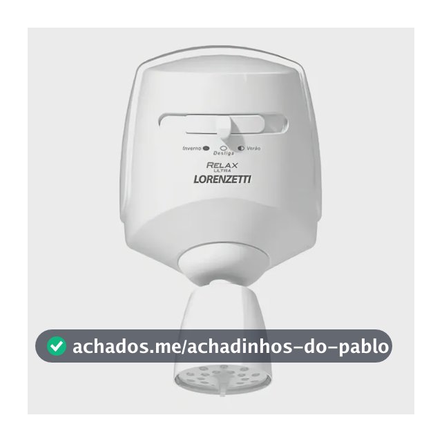 Chuveiro elétrico de parede Lorenzetti Relax Ultra branco 5500W
