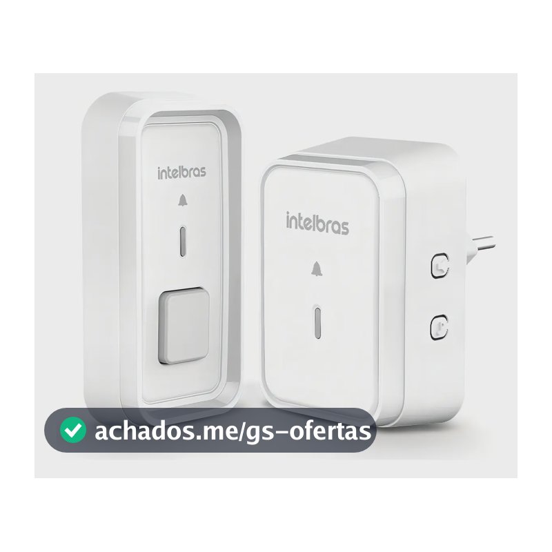 Campainha Sem Fio Intelbras Cib 101 Com Protetor 2 Entradas