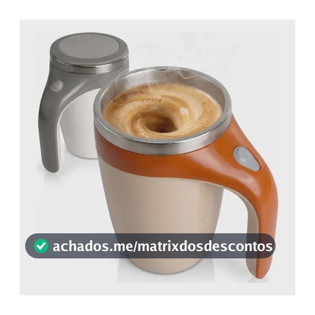 Caneca Mixer Misturador Inox Automática Elétrica Pilha 380ml Sortida