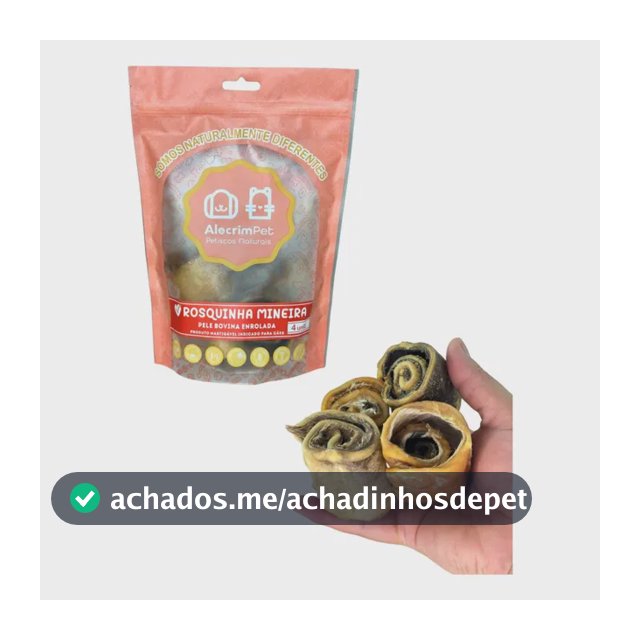 Mordedor Natural Para Cães Rosquinha Mineira Alecrim Pet
