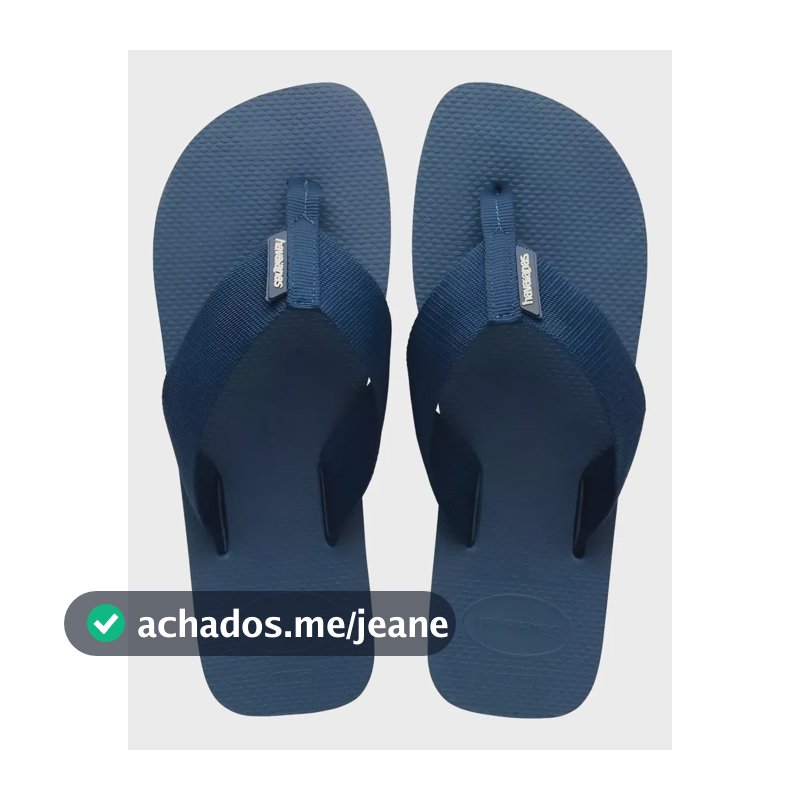 Sandália Chinelo Masculino Havaianas Urban Basic C/nf Marinho 35-36 Br