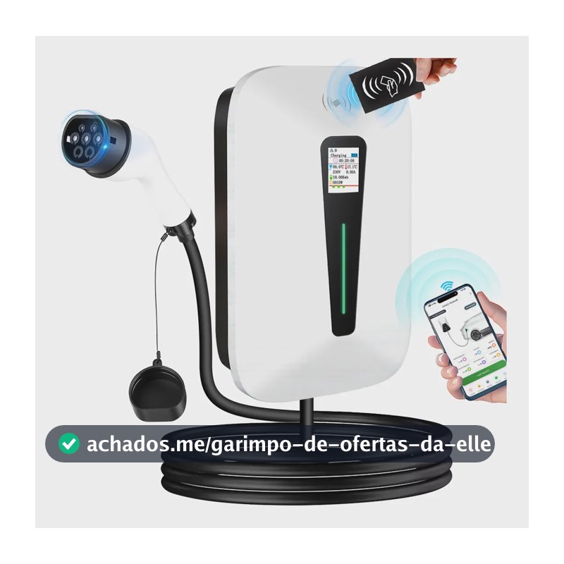 Carregador Wallbox Carro Eletrico 7kw Tipo 2 32a 110/220v