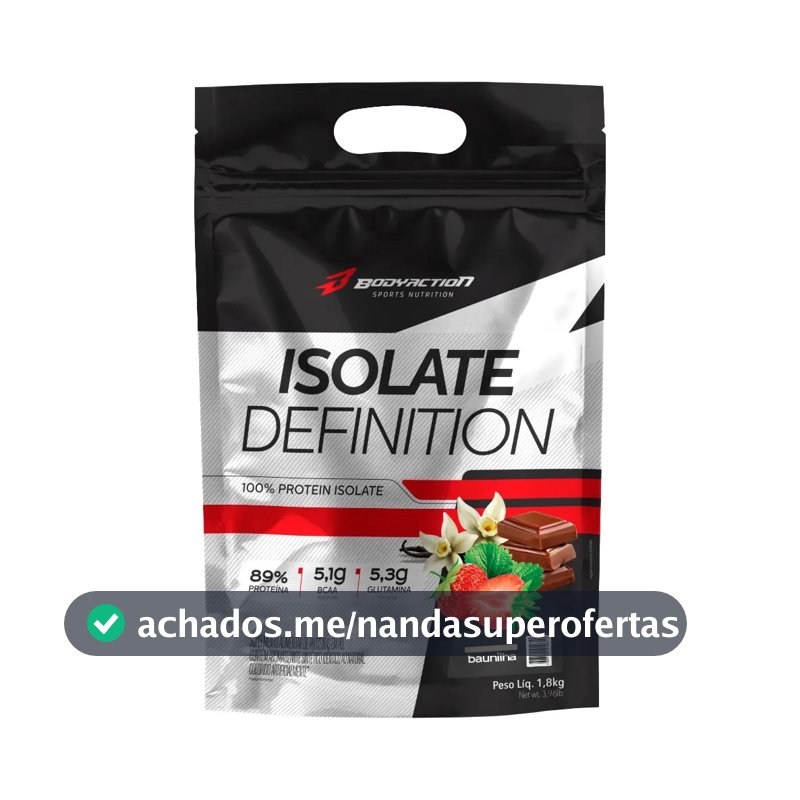 Bodyaction Whey protein Isolate Definition 1,8kg Baunilha