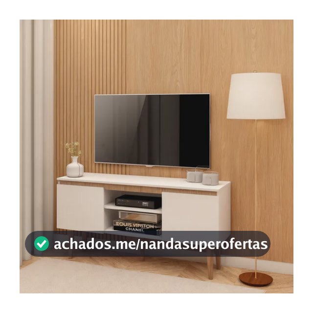 Rack Branco Para Sala - Estante Moderna E Compacta Branco