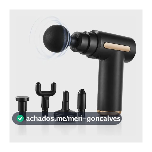 Massageador Pistola Elétrica Profissional Muscular Portátil 127/220v Preto