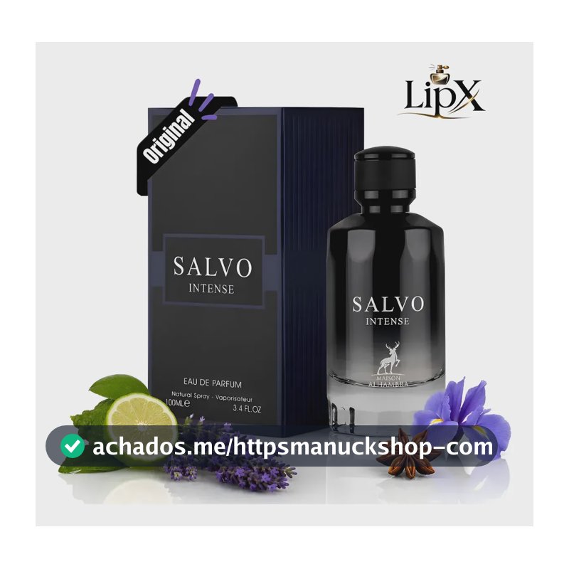 Perfume Masculino Arabe Salvo Intense 100ml Original C/ Nf