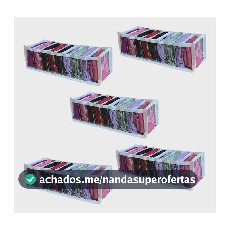5 Colmeia Organizadora Para Gavetas Organizador de Calcinhas Porta Meia P Guarda Roupas Bebe Kit STOBAZA