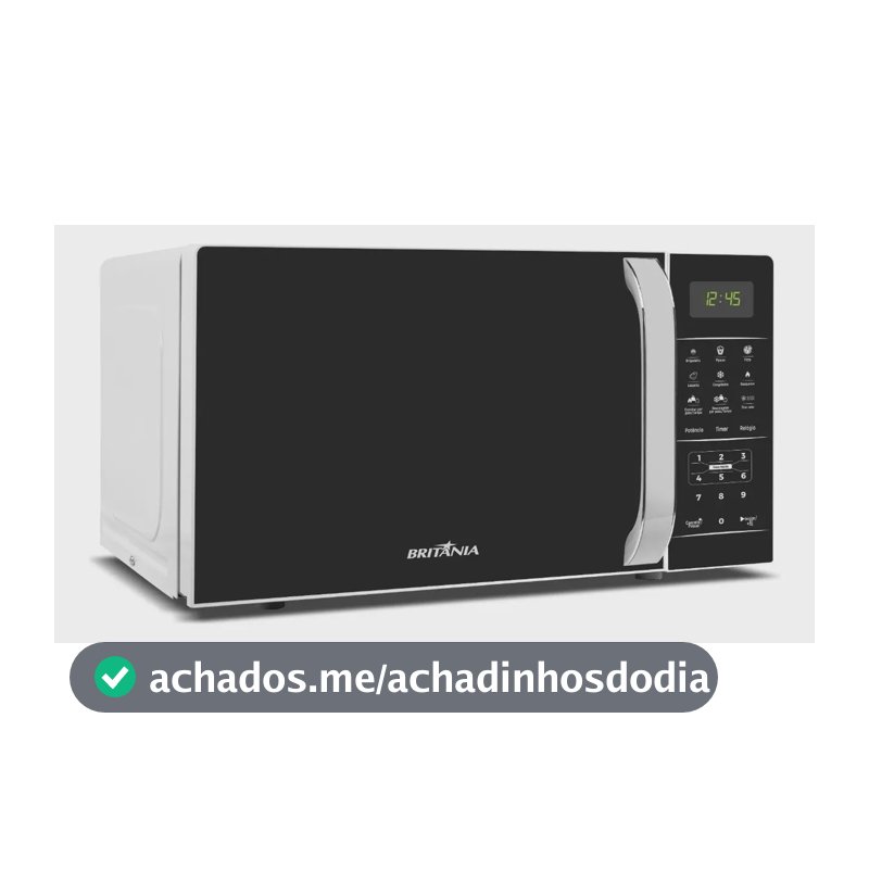 Micro-ondas Britânia Bmo23 De Preto 20l Branco