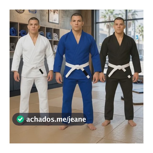 Kimono Jiu-jitsu Trançado Reforçado Adulto + Faixa Branca