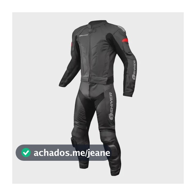 Macacao Moto Masculino Couro 2 Pç Shiver Track Tipo X11 Texx