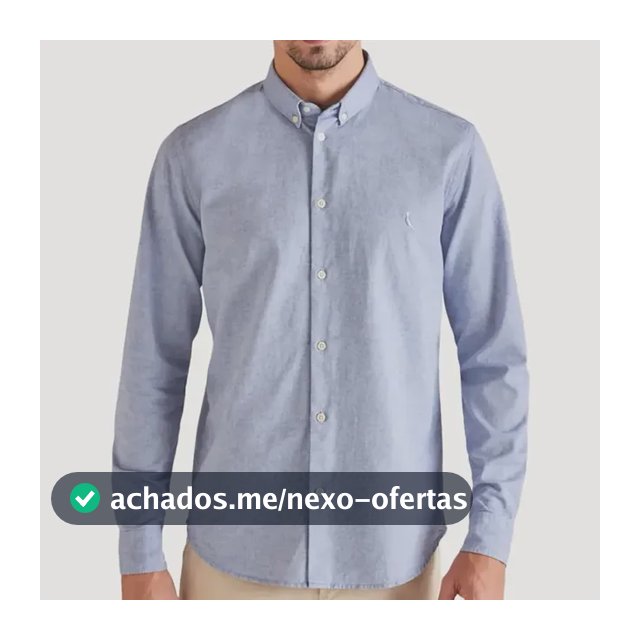 Camisa Reserva Oxford Masculina Manga Longa Social Algodão