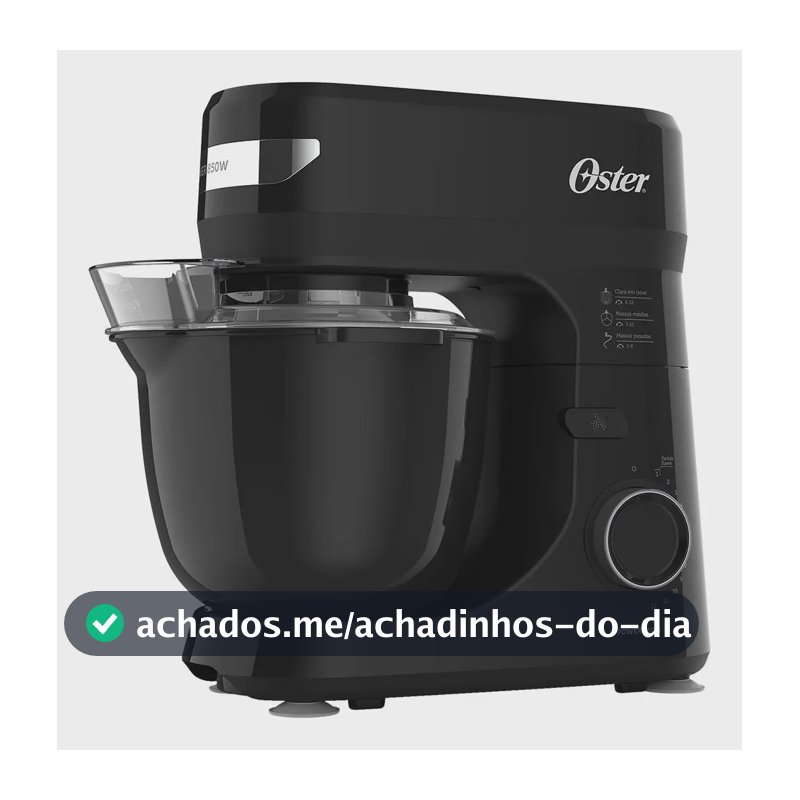 Batedeira Planetária Oster 220V 4L 850W Black III OBAT640