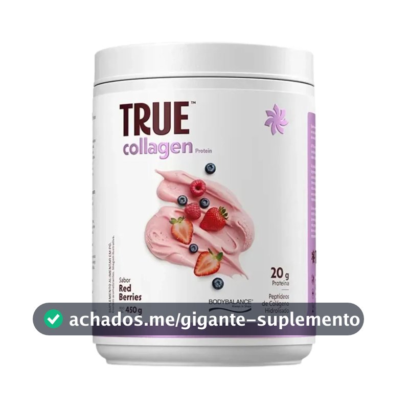 Collagen Protein Bodybalance Red Berries 450g True Source Frutas Vermelhas