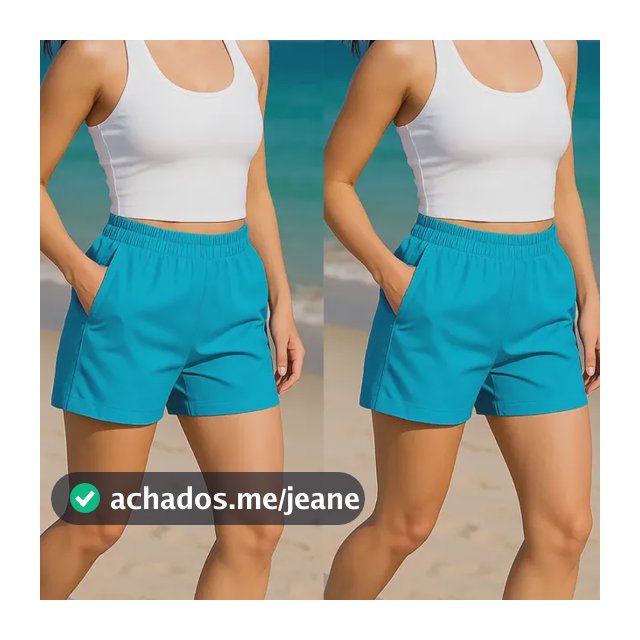 Kit 2 Shorts Feminino Tactel Piscina Praia Treino Academia