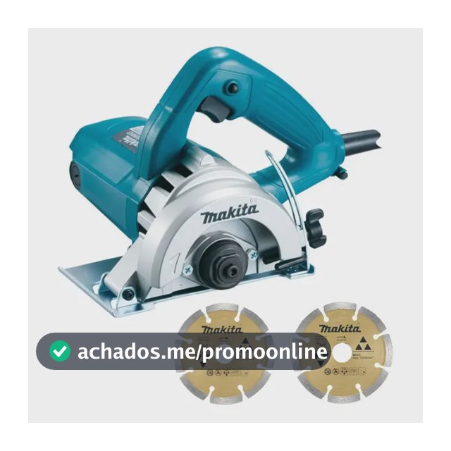 Serra Makita 4100nh3zx Mármore com 2 Discos Diámetro 110mm 1300W