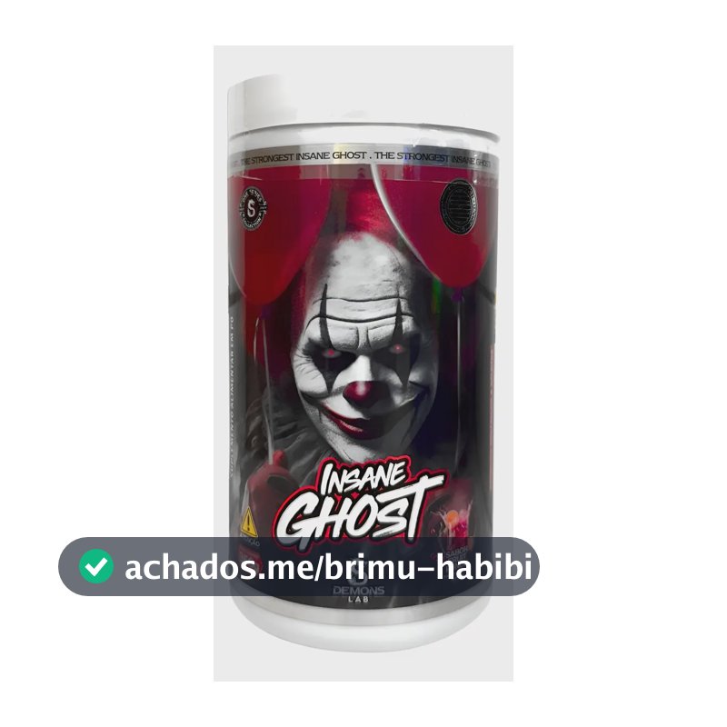 Pré Treino Demons Lab Insane Ghost 350g Sabor Frutas Vermelhas