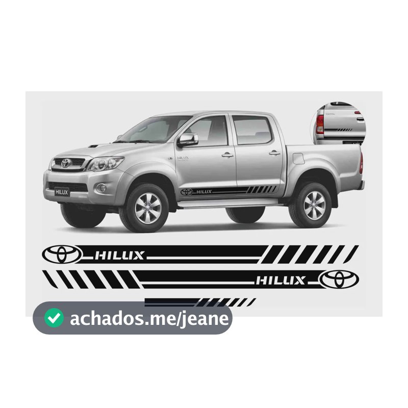 Adesivo Hilux 2004 2005 2006 2007 2008 2013 2014 2025 Ty36