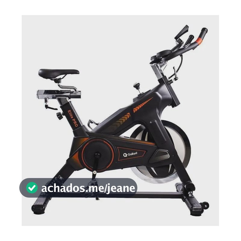 Bicicleta Ergométrica Spinning Gallant Elite Pro Mecânica Ate 120kg Roda De Inercia 18kg (GSB18HBTA-PT)