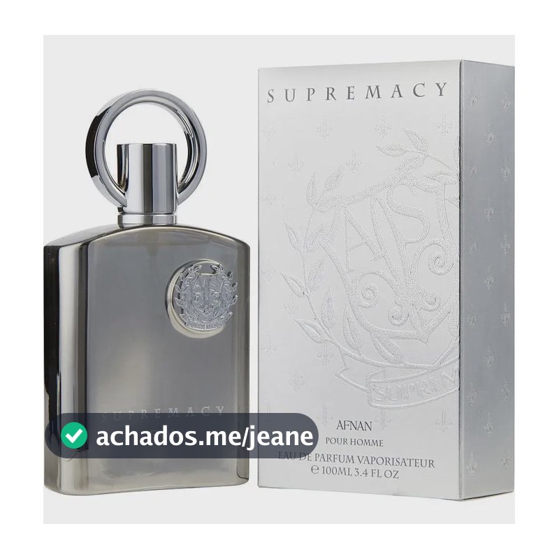 Perfume Supremacy Silver Afnan 100 Ml Masculino
