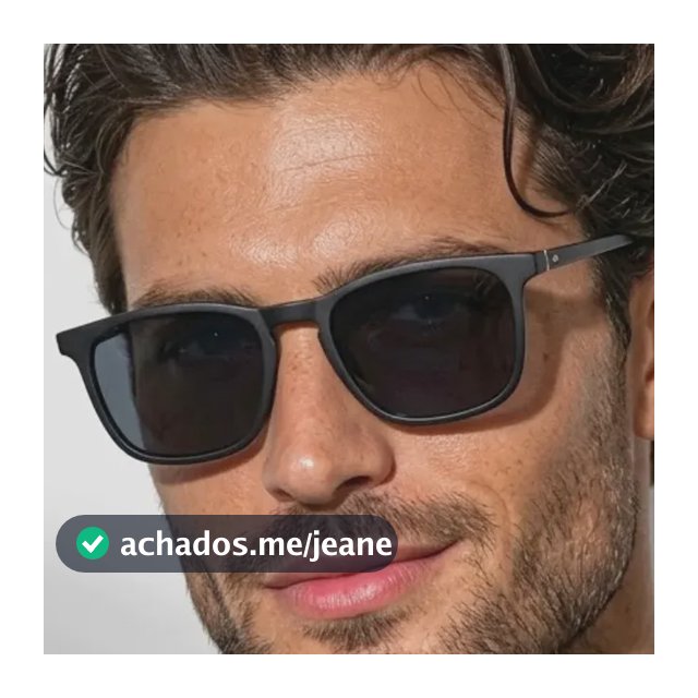 Óculos De Sol Quadrado Feminino Unissex Proteção Uv400