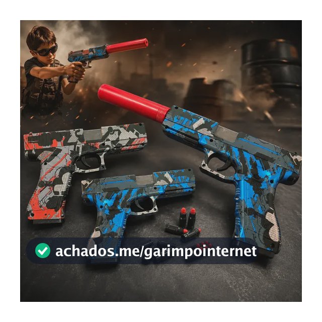 Lança Dardos Nerf Azul Pistola Brinquedo Infantil Criança