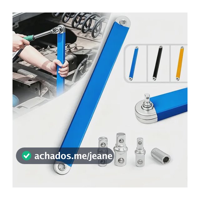 Chave De Extensão 15in Com Catraca Offset Em Aço Carbono