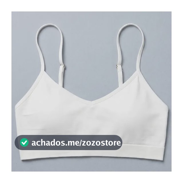 Top Sutiã Sem Bojo Cropped Lingerie Mercado Livre Basics Branco Liso G