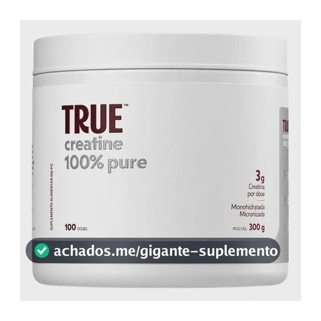 Creatina 100% Monohidratada Micronizada Vegana True Source Creatina 300g
