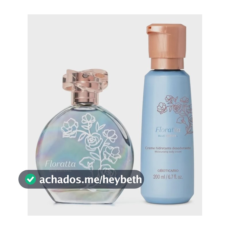 Combo Floratta Blue Crystal Colônia 75ml + Hidratante 200ml