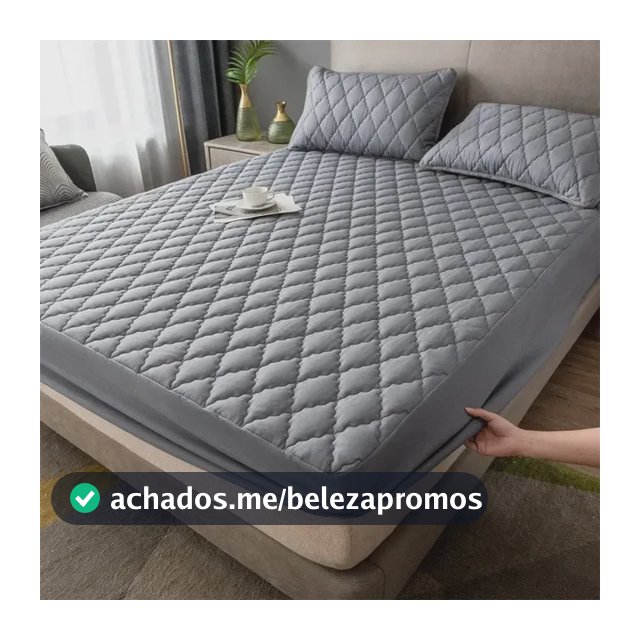 Capa Protetor De Colchão Elástico Queen Impermeável Matelado