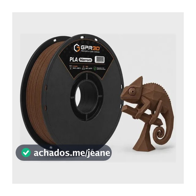 Filamento Pla Gpr3d 1,75 Mm 1 Kg Para Impressora 3d Marrom