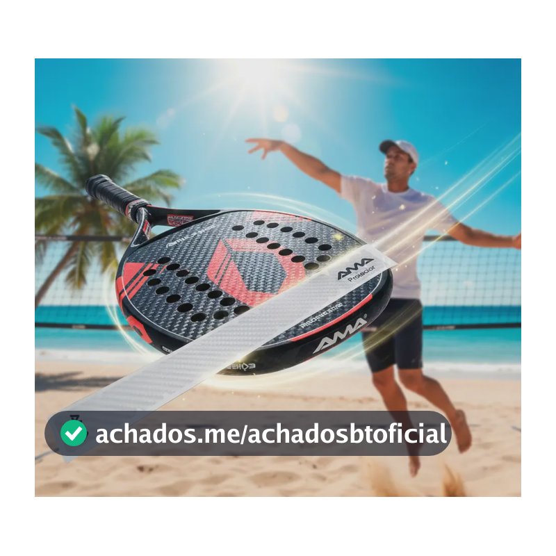 Fita Protetora Para Cabeça De Raquete Beach Tennis Ama Sport Transparente