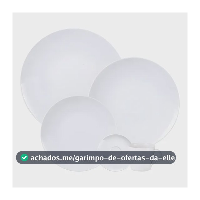 Aparelho De Jantar Tramontina Leonora Em Porcelana 20 Peças