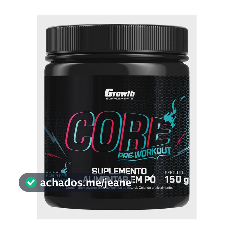 Pré Treino Core 150g Growth Supplements Purple Berry